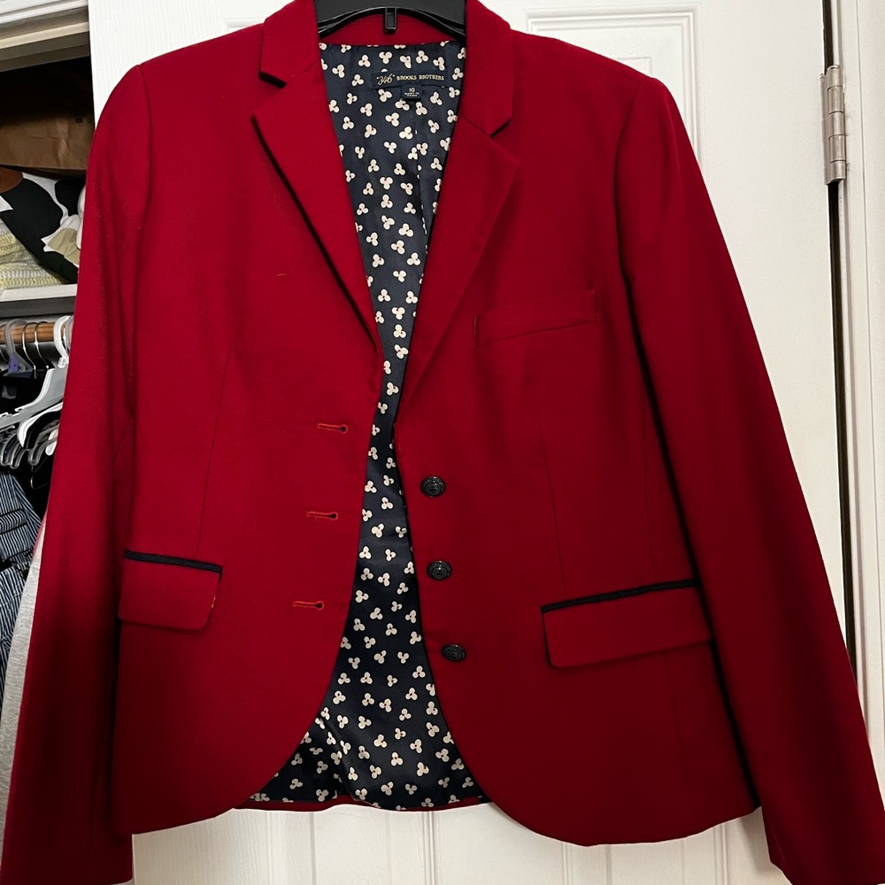 Brooks Brothers women’s 100% wool red blazer
